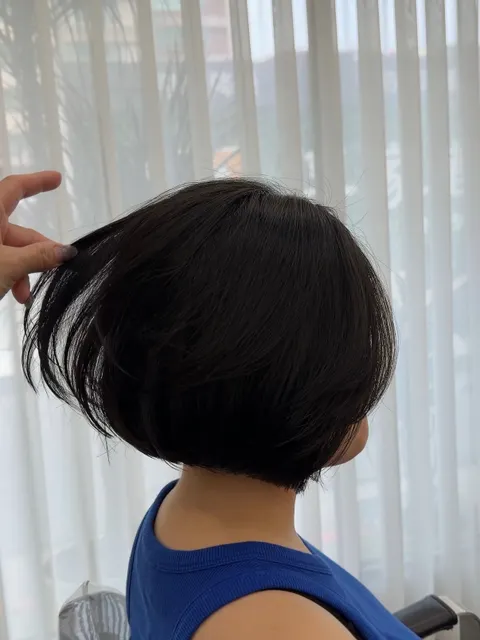 一刀切短髮作品參考，設計師 拉波LABo