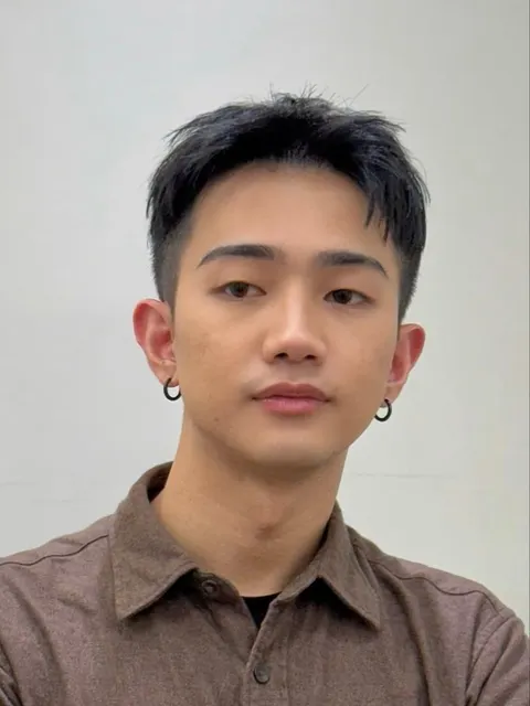 男生韓系質感短髮作品參考，設計師 Francis 法蘭