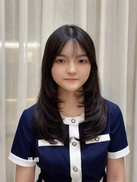 韓系層次剪裁作品參考，設計師 晴晴