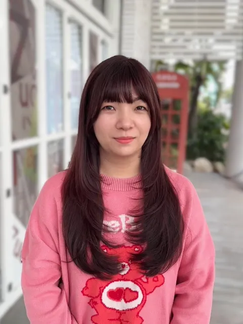 韓系層次剪裁作品參考，設計師 晴晴