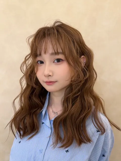 韓系美人魚燙作品參考，設計師 菲比feibi