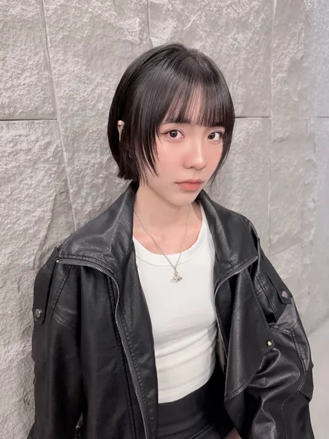 縮毛矯正作品參考，設計師 Siao
