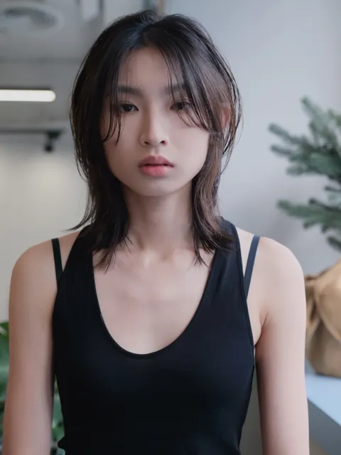 日系層次剪作品參考，設計師 AD