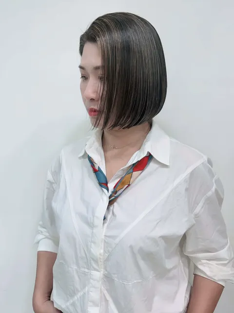 短髮挑染設計作品參考，設計師 Sidney