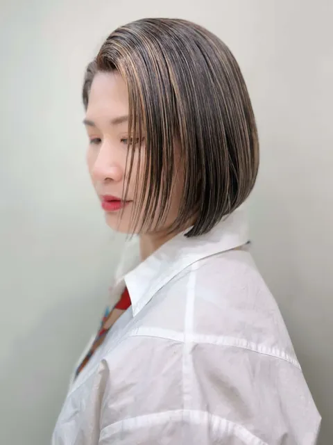 短髮挑染設計作品參考，設計師 Sidney