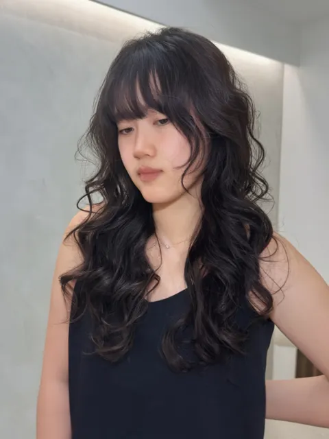 電棒感波紋捲作品參考，設計師 Gia