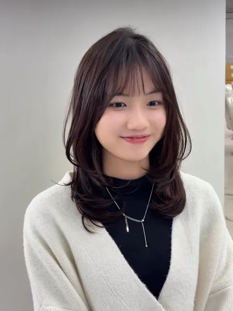 韓系層次剪裁作品參考，設計師 Nancy 南希
