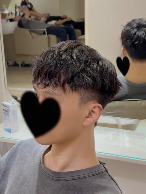 男士剪燙作品參考，設計師 彥廷