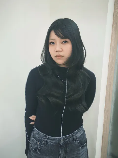 韓系層次捲作品參考，設計師 小糅