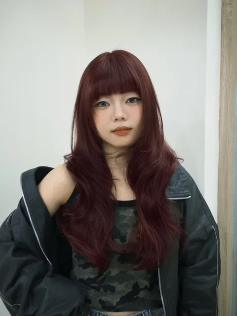 韓系層次捲作品參考，設計師 小糅