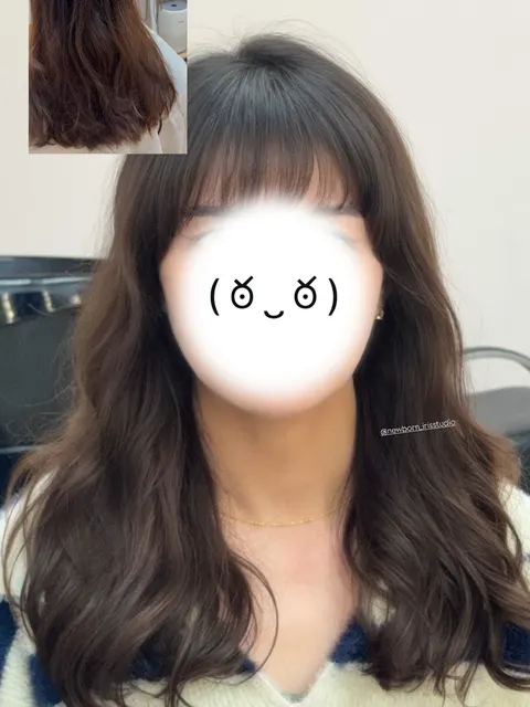 韓系燙捲作品參考，設計師 IRIS 瑞絲