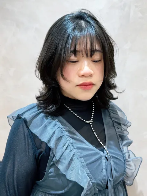 日系短髮燙作品參考，設計師 Alina