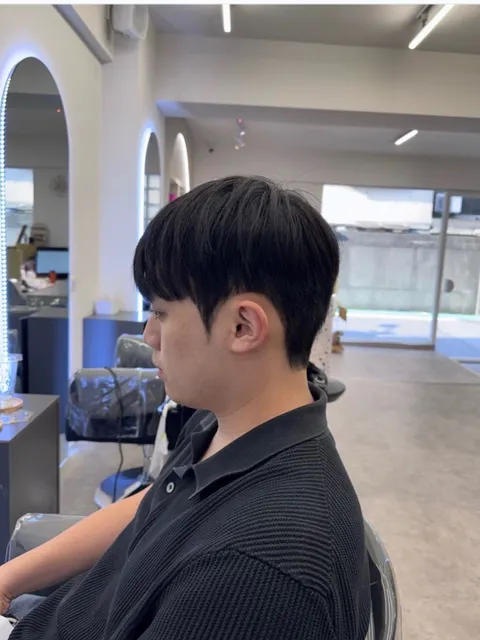 男生剪髮作品參考，設計師 張均平