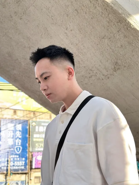 男生剪髮作品參考，設計師 Aby