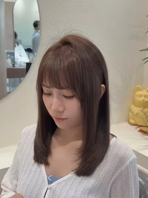 染髮作品參考，設計師 Lina