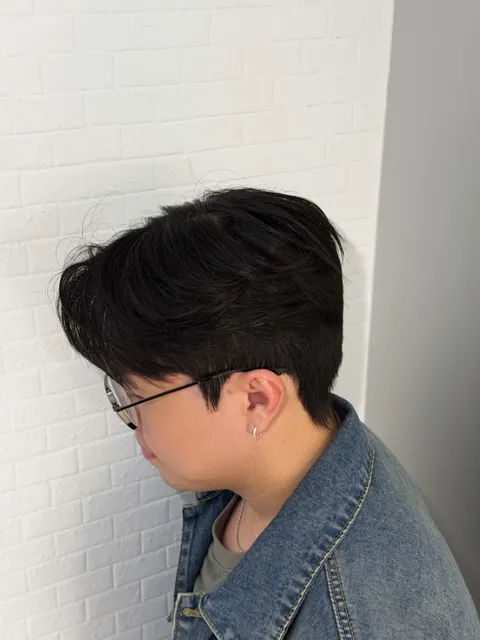 韓系紋理燙作品參考，設計師 Enn