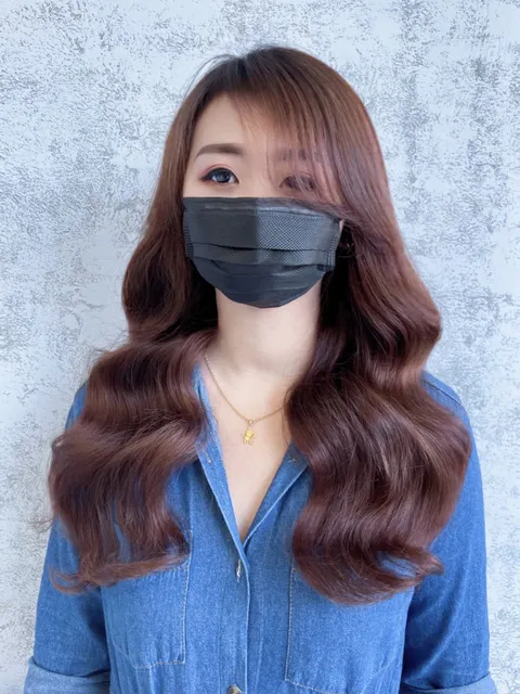 韓系波紋卷作品參考，設計師 Bella