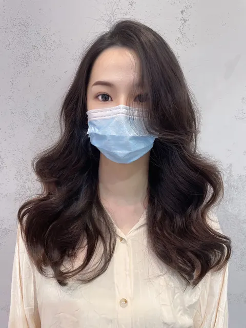 韓系波紋卷作品參考，設計師 Bella