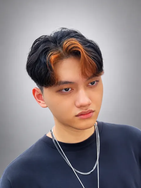 韓系三七燙作品參考，設計師 飛