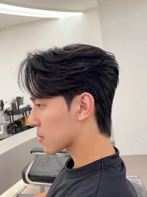 男生韓系氣墊紋理燙作品參考，設計師 Morris莫里斯