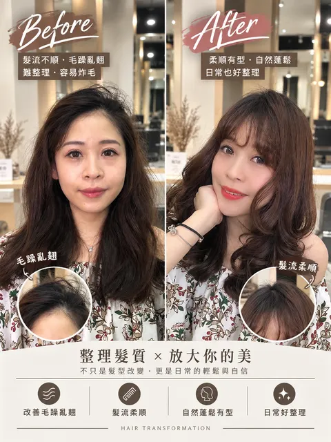 「不是燙捲，是把型燙出來」作品參考，設計師 設計師 美加🌸班表按頭貼➡️貼文