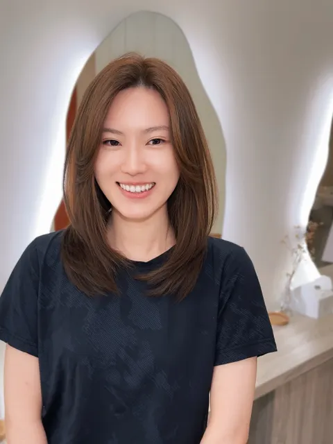 客製化層次剪裁🥰作品參考，設計師 Teresa