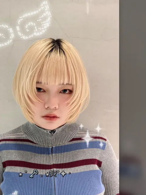 層次髮型｜外翹燙｜霧感髮色作品參考，設計師 奎茵
