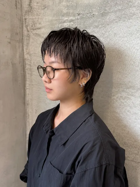 韓系層次剪裁作品參考，設計師 WOODY