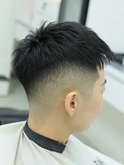 美式漸層洗剪作品參考，設計師 許嘉哲