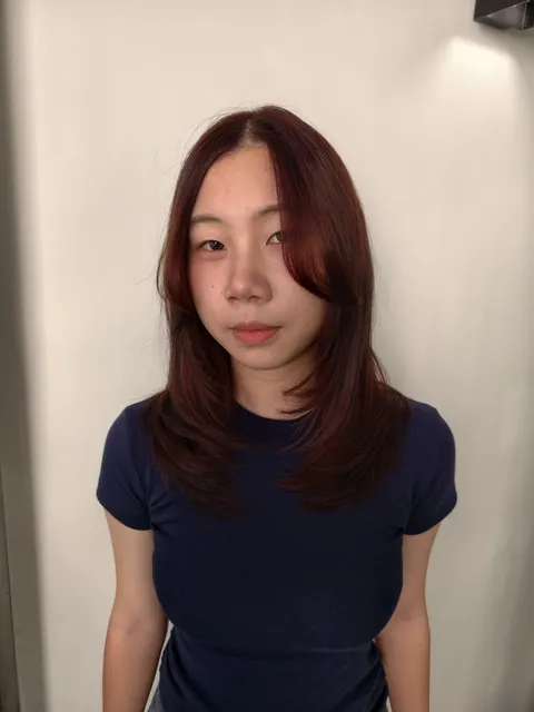 染髮+層次剪+層次燙作品參考，設計師 小靖💈髮型師✂️