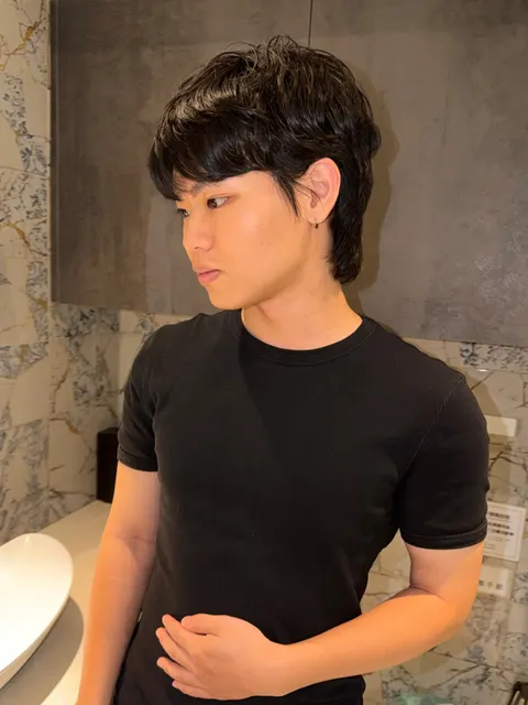 韓系紋理燙髮作品參考，設計師 TT