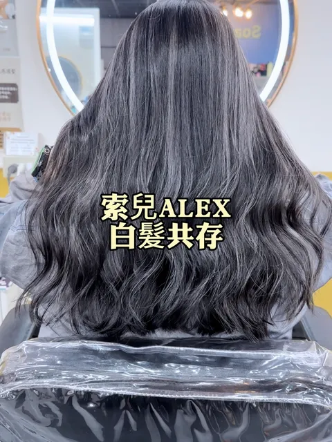 染髮作品參考，設計師 ✂️索兒髮型師✂️ALEX💈艾利💈
