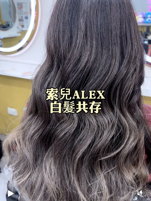 染髮作品參考，設計師 ✂️索兒髮型師✂️ALEX💈艾利💈