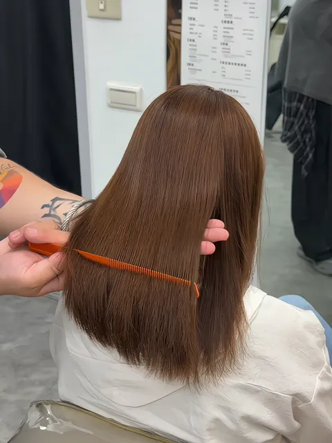 霧感染髮作品參考，設計師 ✂️Reson(瑞森）