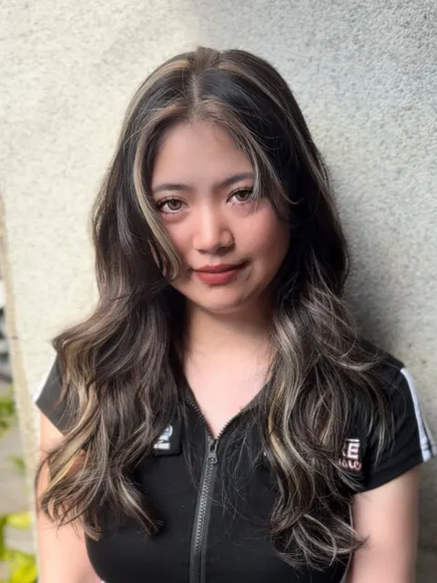 美式挑染作品,設計師 莎菈Sarah,台南中西區JT Hair Salon