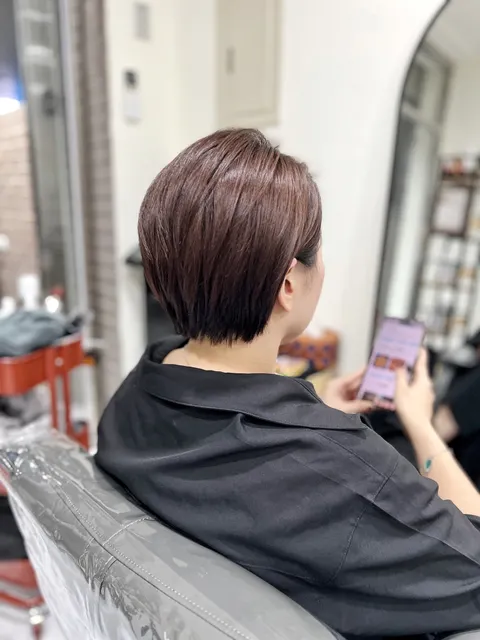 日系極簡短髮 ✨作品參考，設計師 Ecko