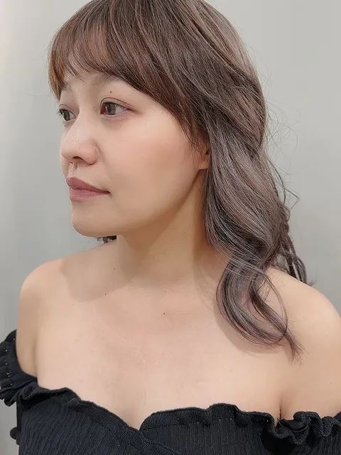 手刷染髮型作品參考，設計師 Nana