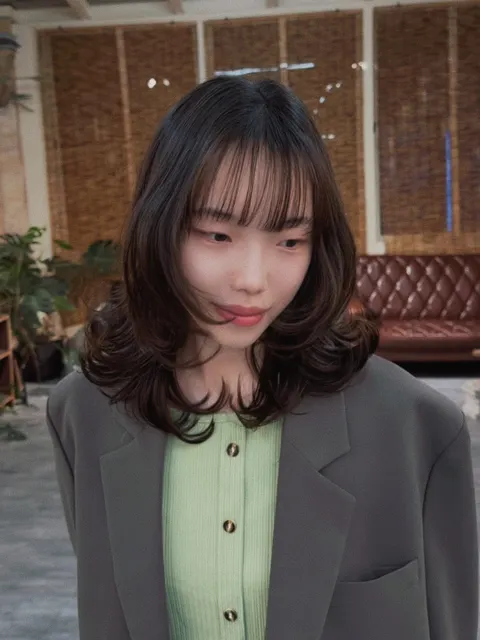 鎖骨層次燙作品參考，設計師 Cheng Tao {Mike}