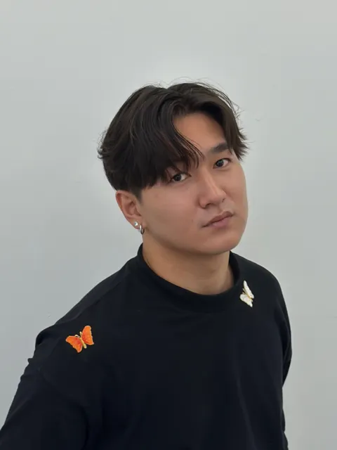 韓系燙髮作品參考，設計師 Peg