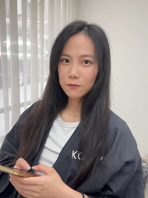 韓系燙髮作品參考，設計師 僑Chao