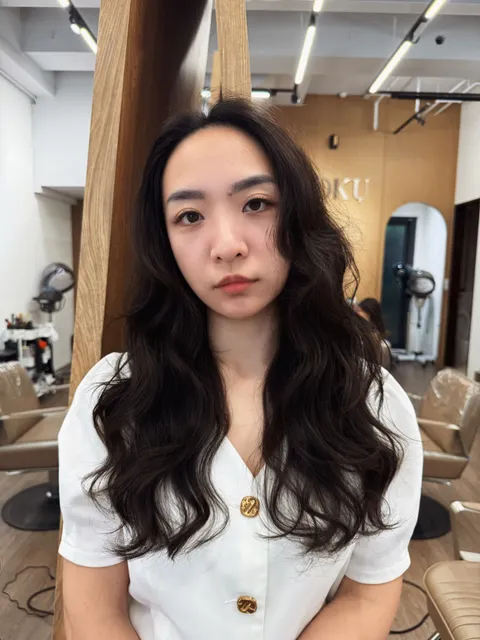 韓系電棒捲作品參考，設計師 Niki