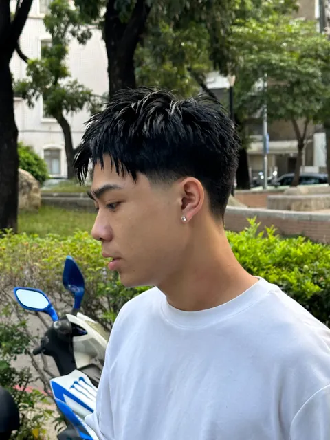 前刺髮型搭配美式漸層作品參考,設計師 NOERS