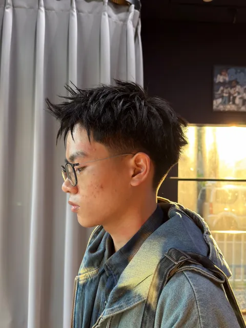 前刺髮型搭配美式漸層作品參考,設計師 NOERS
