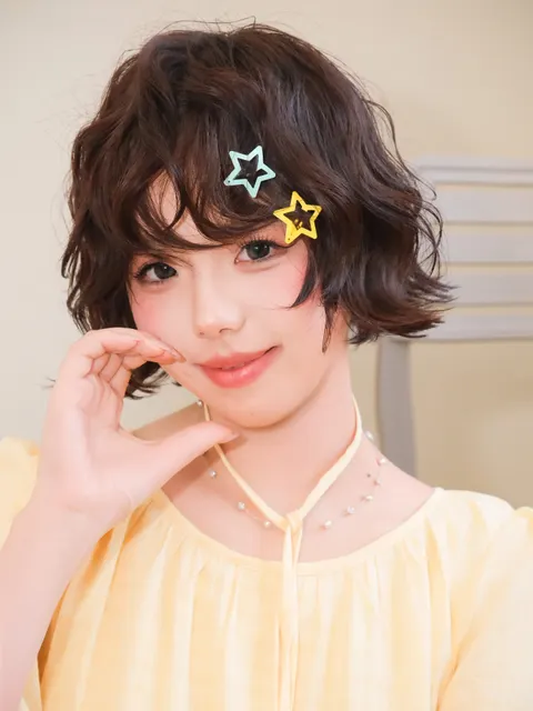 可愛甜美翹翹波波頭 第 4 張作品照