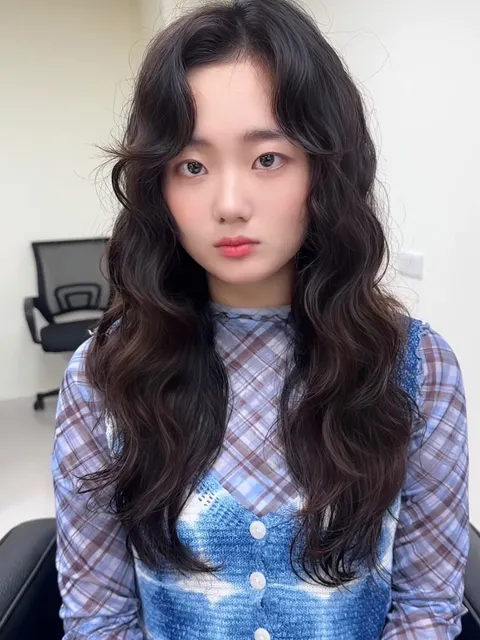 高捲紋髮型作品參考，設計師 Peggy