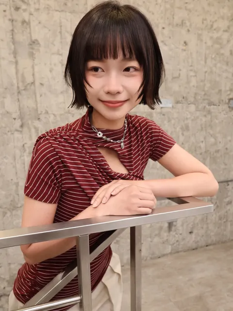 小貓短髮｜外翹頭作品參考，設計師 Mina